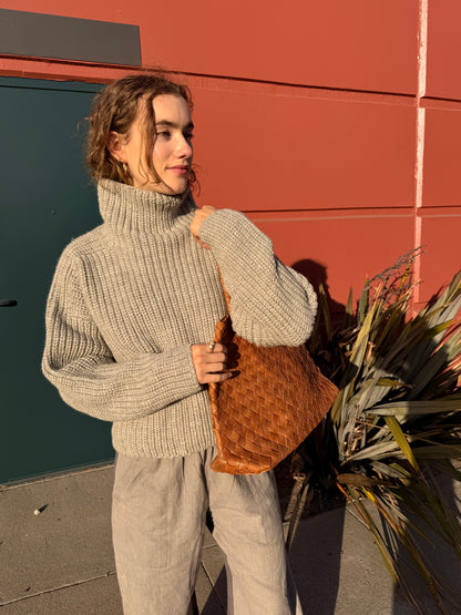 Bruno Highland Wool Sweater - Grey