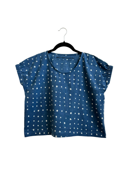 Zélia Top Indigo White Dots