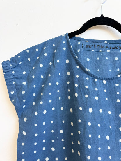 Zélia Top Indigo White Dots