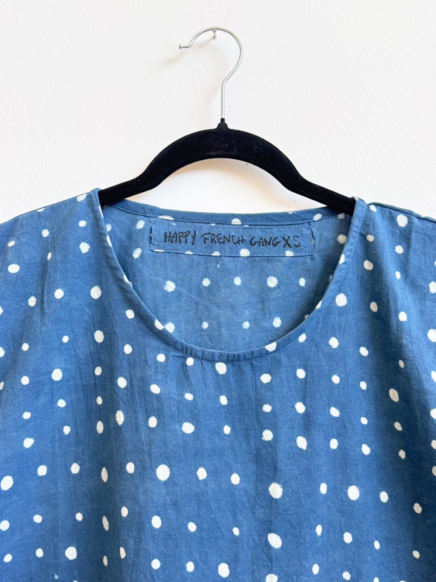 Zélia Top Indigo White Dots