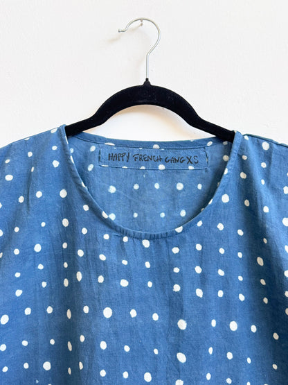 Zélia Top Indigo White Dots