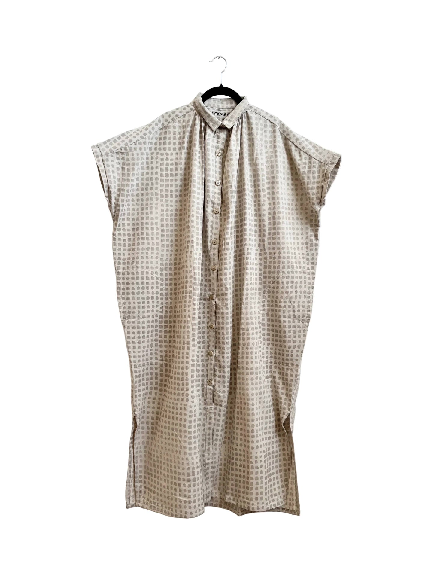 Elise Dress Grey Small Checks