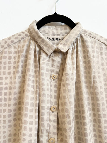 Elise Dress Grey Small Checks