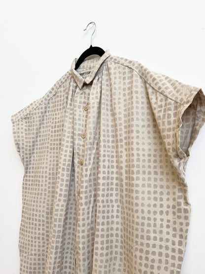 Elise Dress Grey Small Checks