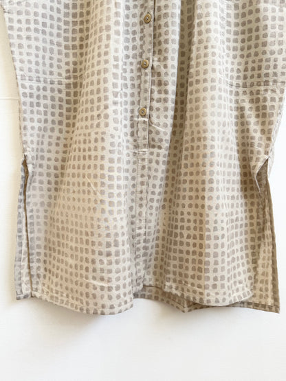 Elise Dress Grey Small Checks