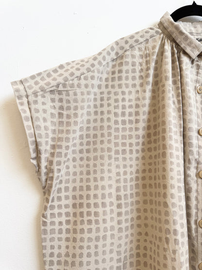 Elise Dress Grey Small Checks