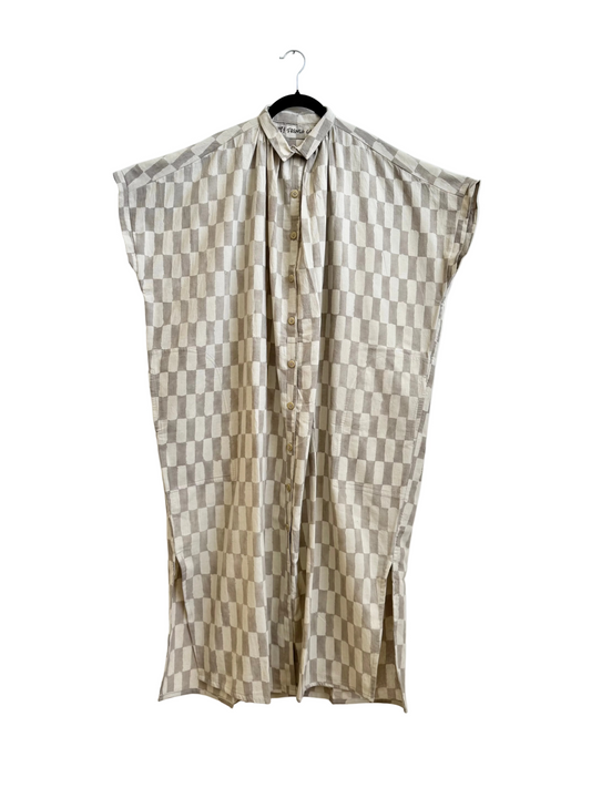 Elise Dress Grey Big Rectangle