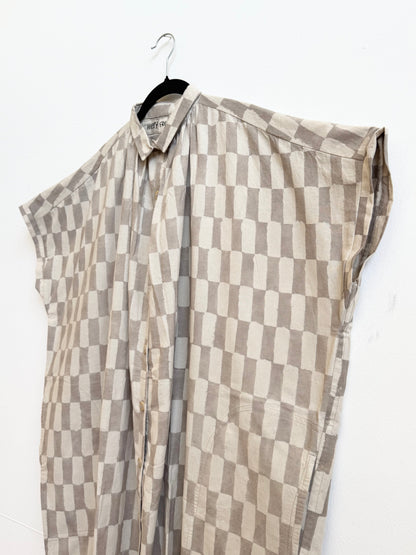 Elise Dress Grey Big Rectangle