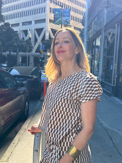 Zélia Top Petit Rectangle - Brown