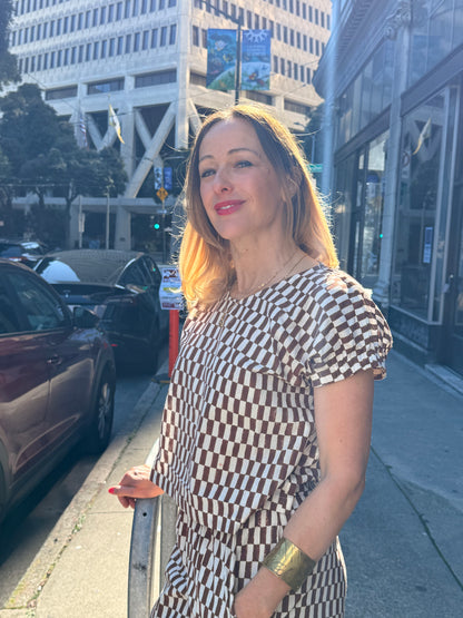 Zélia Top Petit Rectangle - Brown