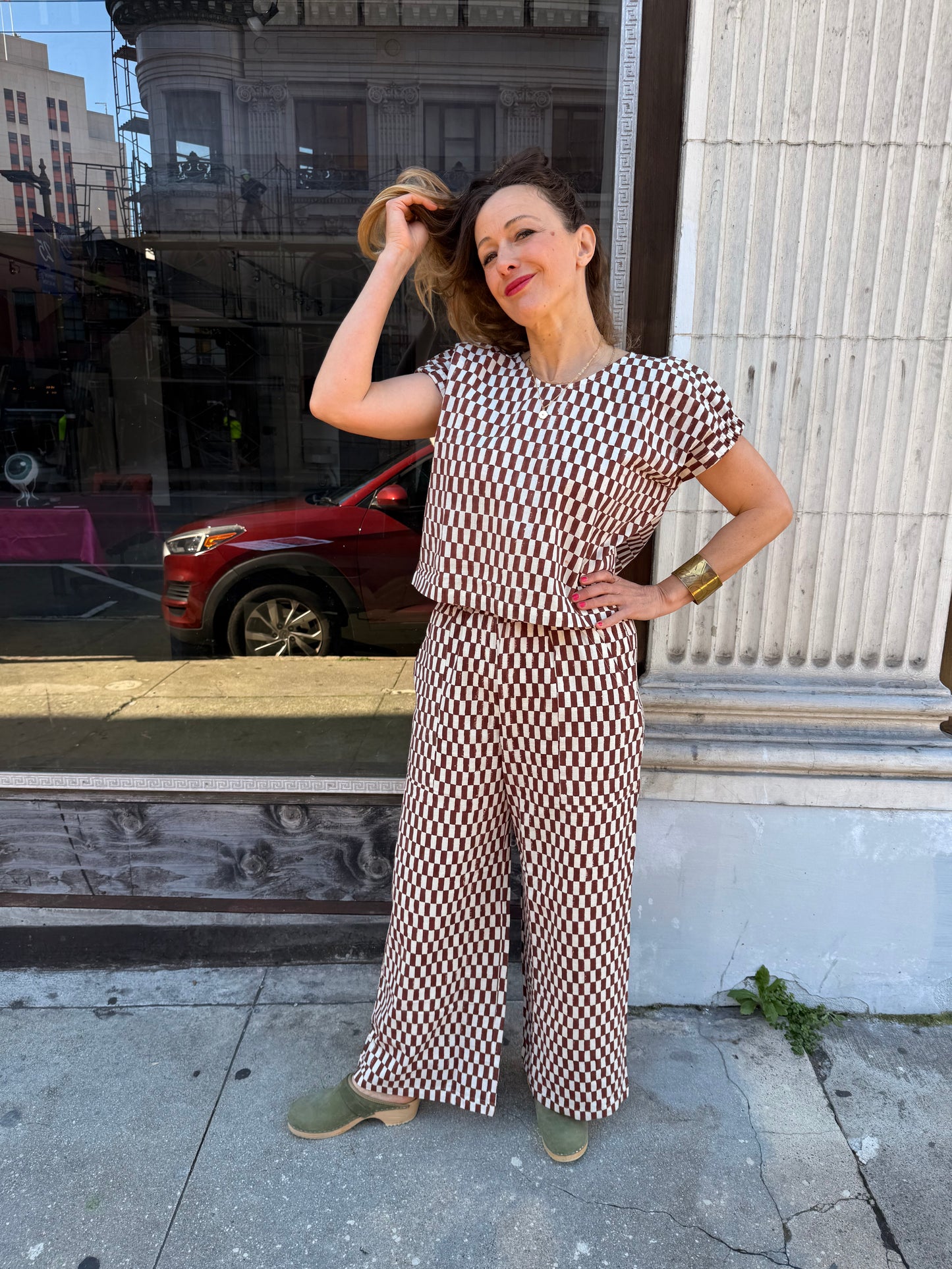 Zélia Top Petit Rectangle - Brown