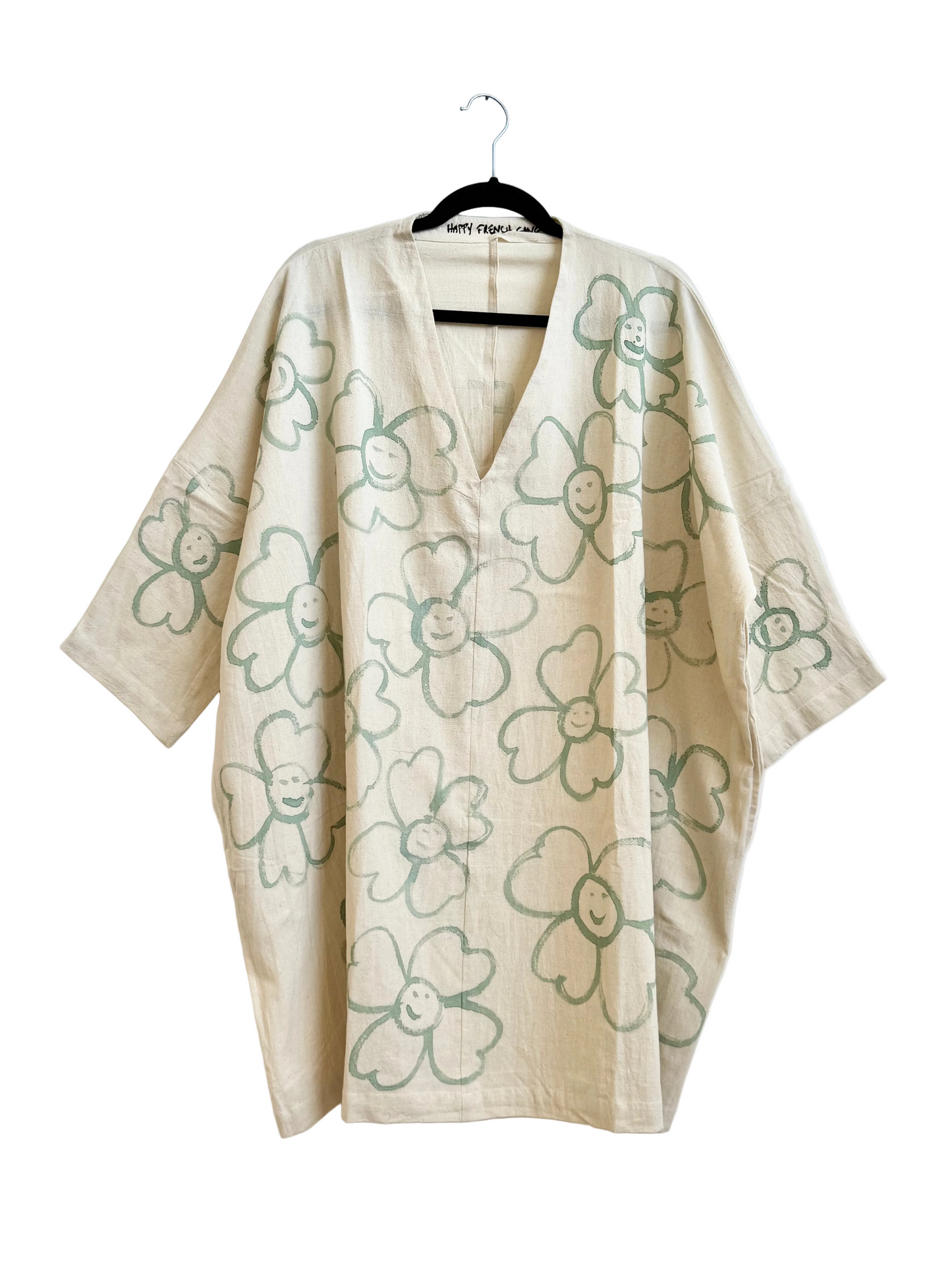 #124 Hand-painted Dress / Tunic - Les Fleurs