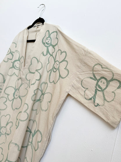 #124 Hand-painted Dress / Tunic - Les Fleurs