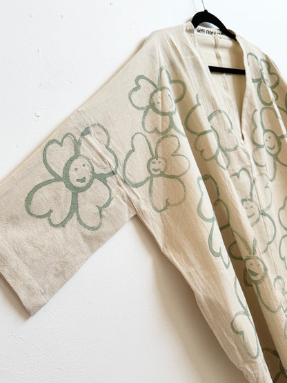 #124 Hand-painted Dress / Tunic - Les Fleurs