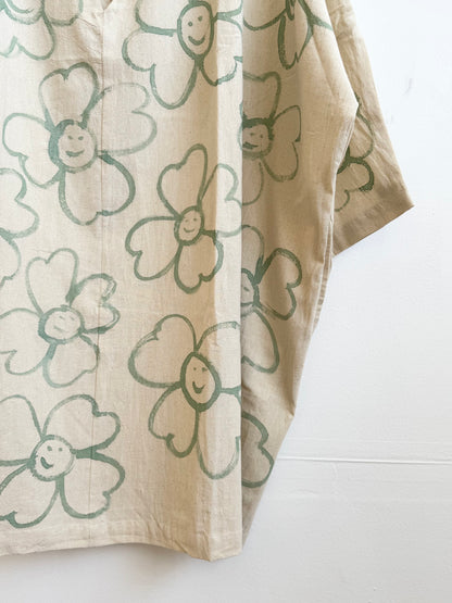 #124 Hand-painted Dress / Tunic - Les Fleurs