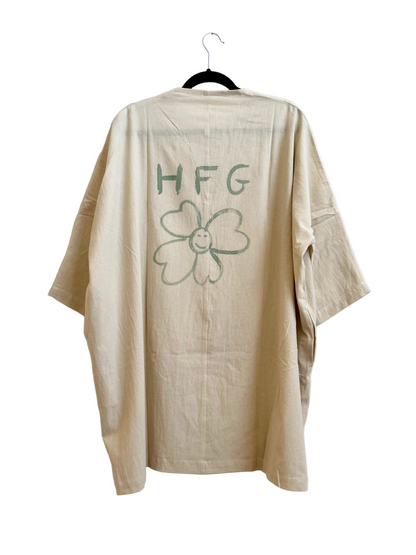 #124 Hand-painted Dress / Tunic - Les Fleurs
