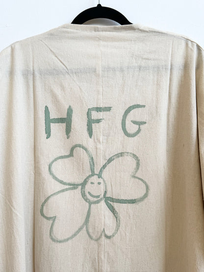 #124 Hand-painted Dress / Tunic - Les Fleurs