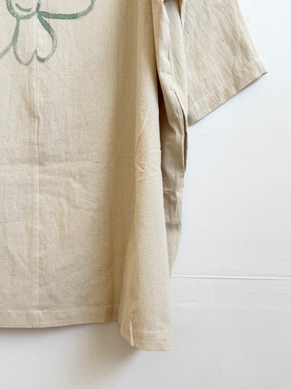 #124 Hand-painted Dress / Tunic - Les Fleurs