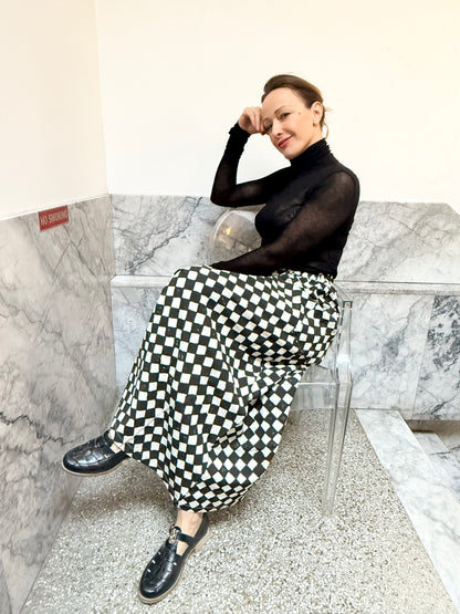 Tilda Skirt Black Losange