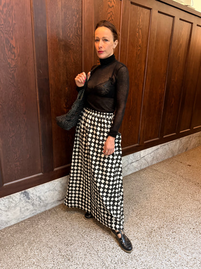 Tilda Skirt Black Losange