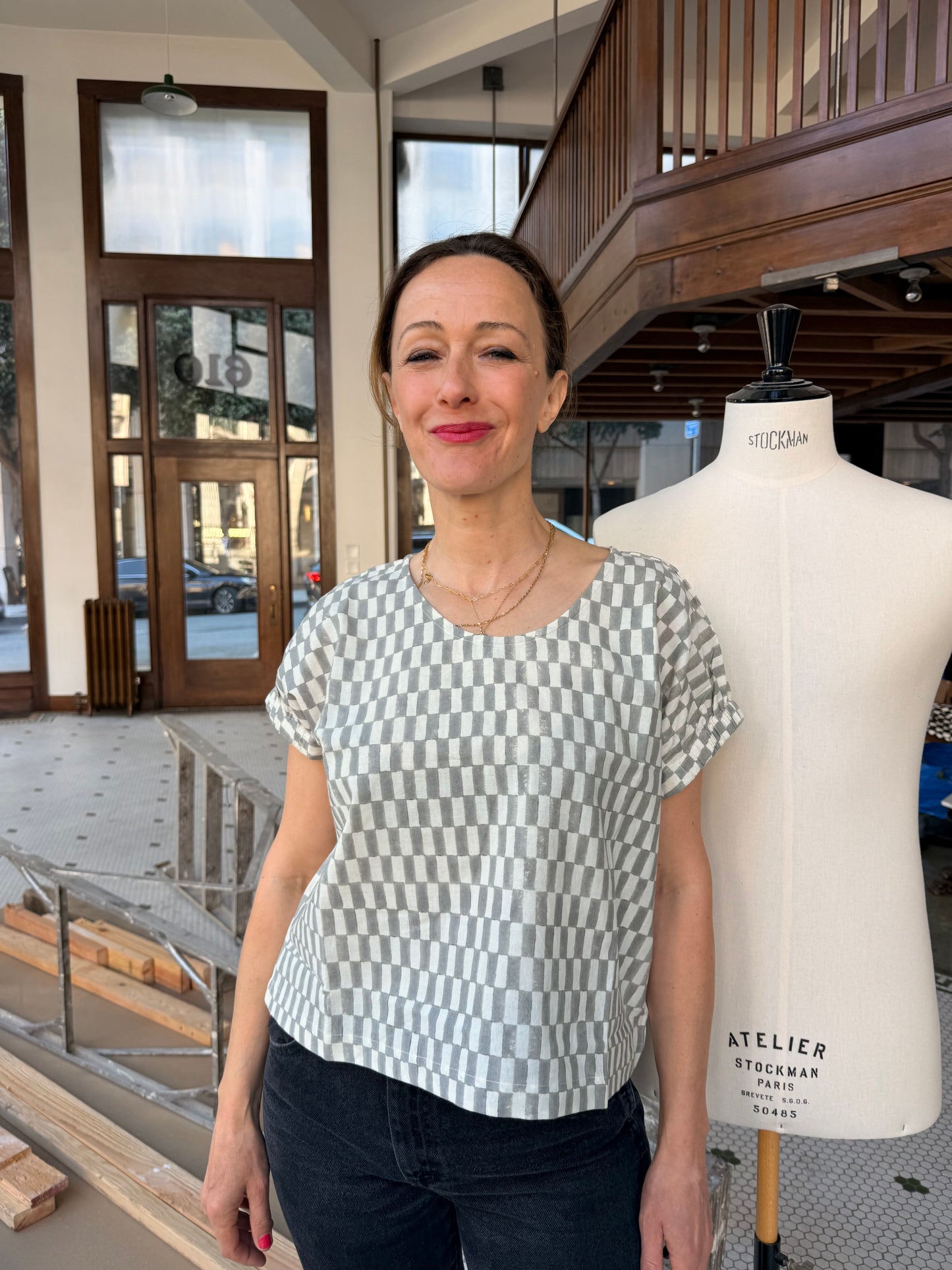 Zélia Top Petit Rectangle - Grey