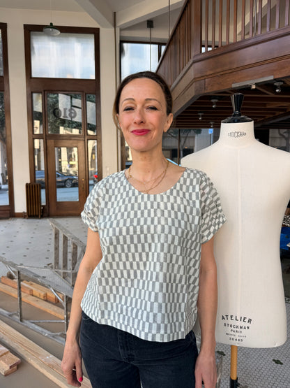 Zélia Top Petit Rectangle - Grey