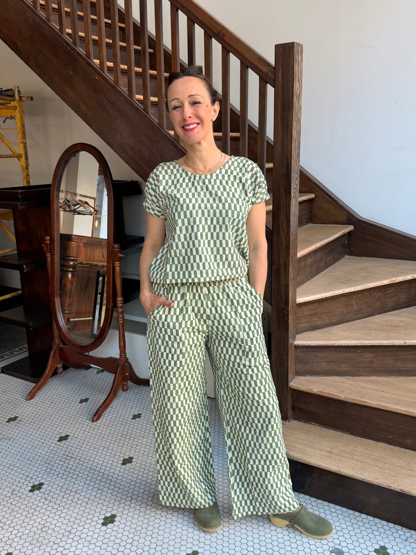 Zélia Top Petit Rectangle - Green