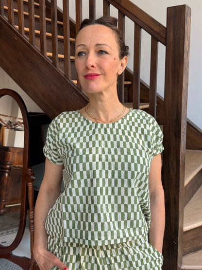 Zélia Top Petit Rectangle - Green