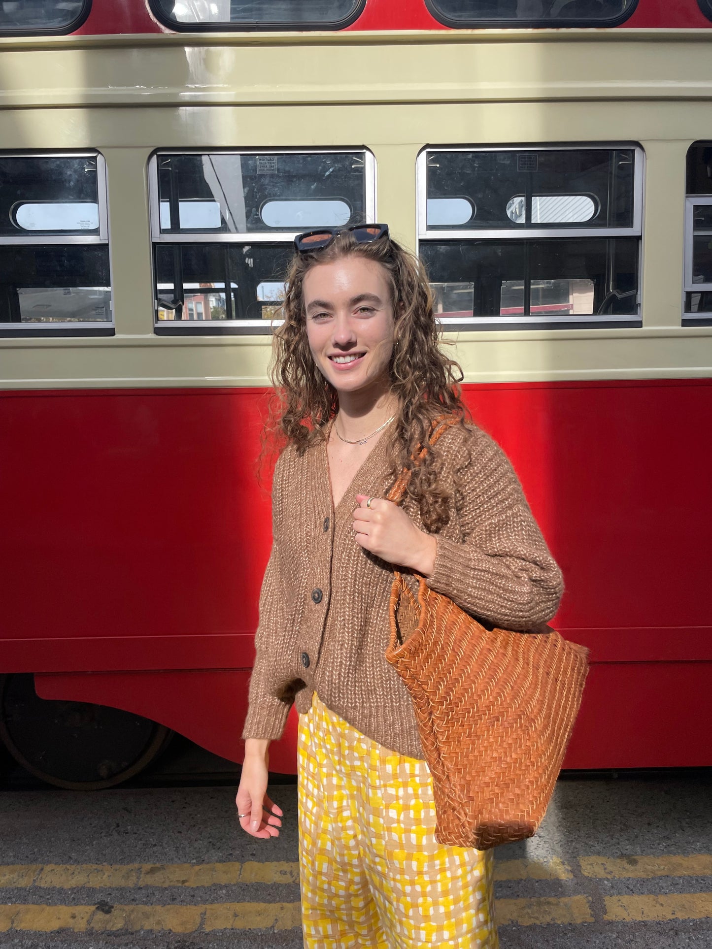 Caramel Gaston Cardigan, Undyed Aplaca