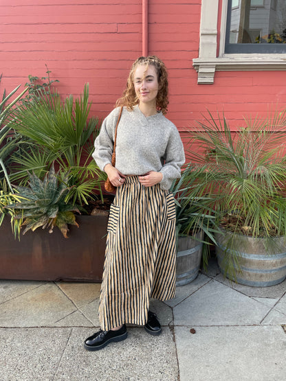 Tilda Skirt Black & Camel