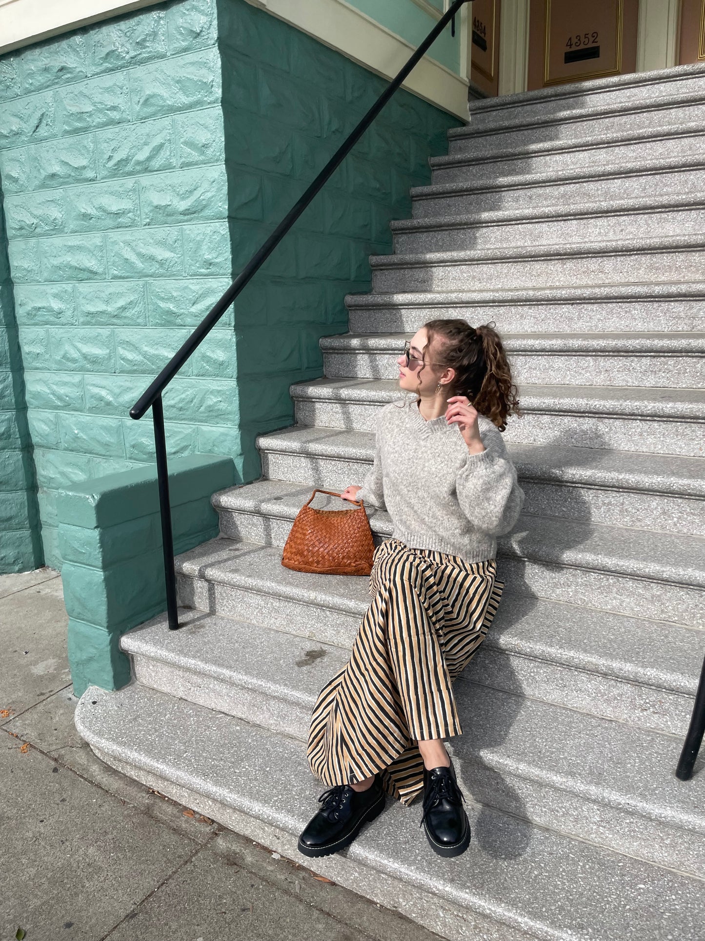 Hand-loomed Silver Félix Sweater, Undyed Alpaca