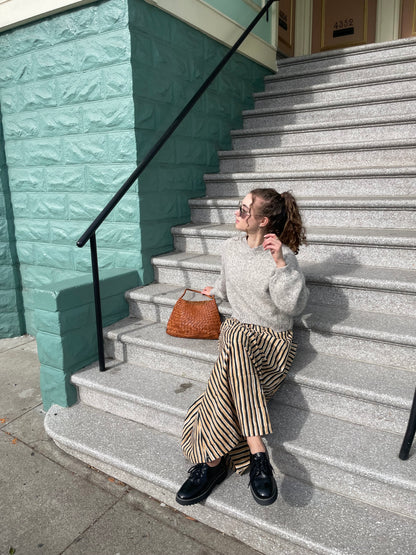 Tilda Skirt Black & Camel