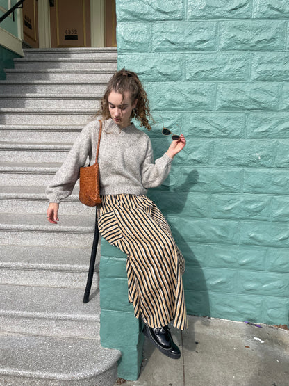 Tilda Skirt Black & Camel