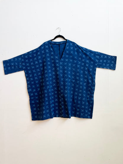 Dress Indigo Cross