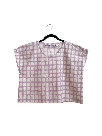 Zélia Top Lavender Grid (XS-XXL)