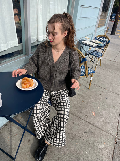 Graphite Gaston Cardigan, Undyed Alpaca