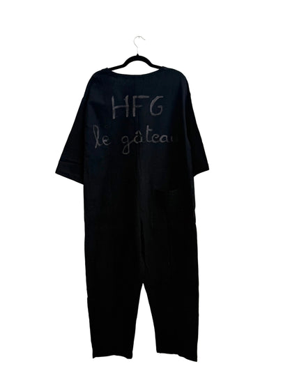 #111 Hand-painted Jumpsuit M/L - Le Gâteau