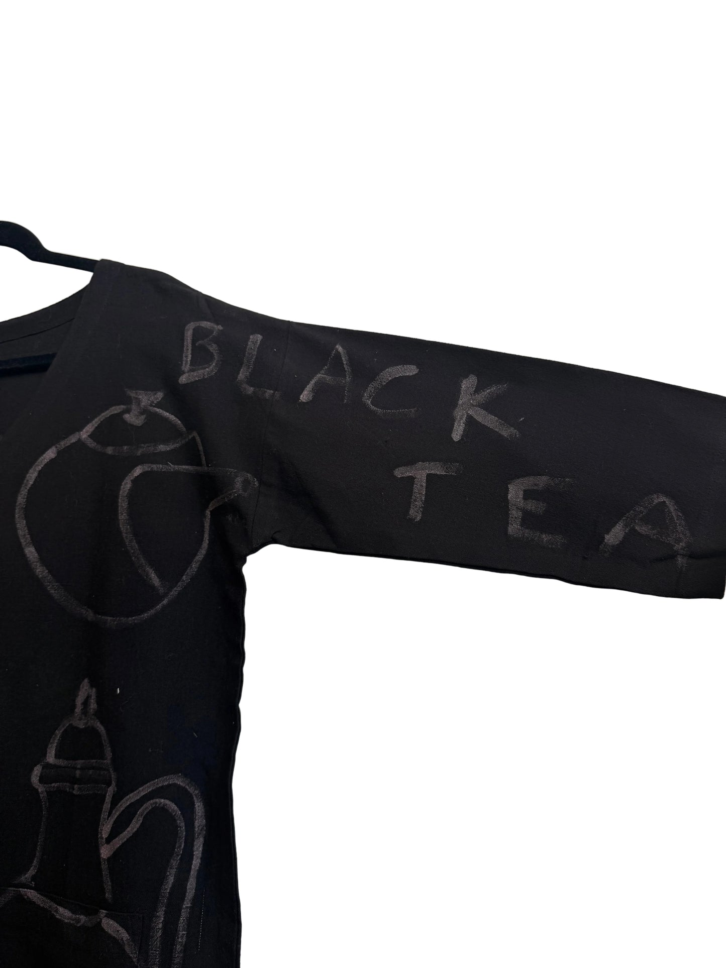 #113 Hand-painted Jumpsuit M/L - Tea Time