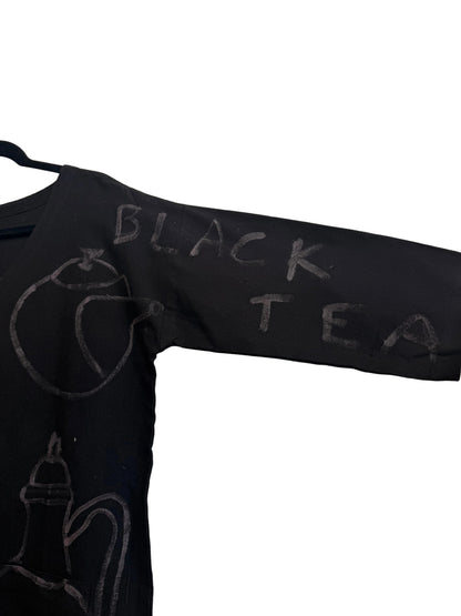 #113 Hand-painted Jumpsuit M/L - Tea Time