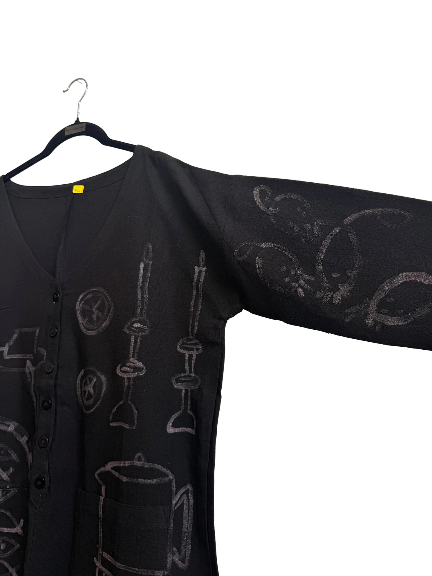 #114 Hand-painted Jumpsuit M/L - Le dîner