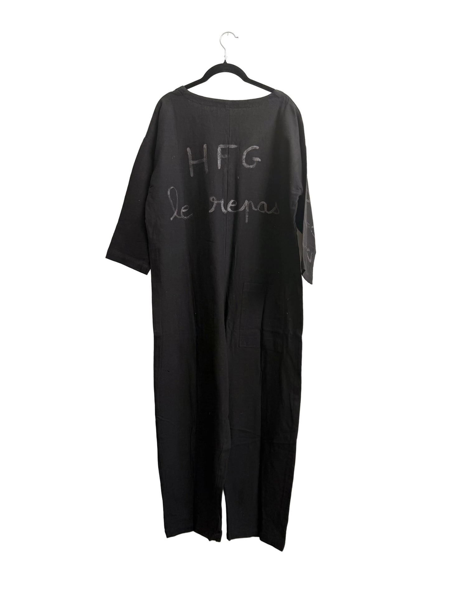 #114 Hand-painted Jumpsuit M/L - Le dîner