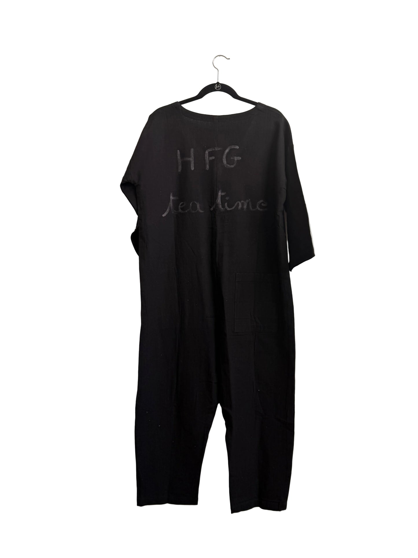 #113 Hand-painted Jumpsuit M/L - Tea Time