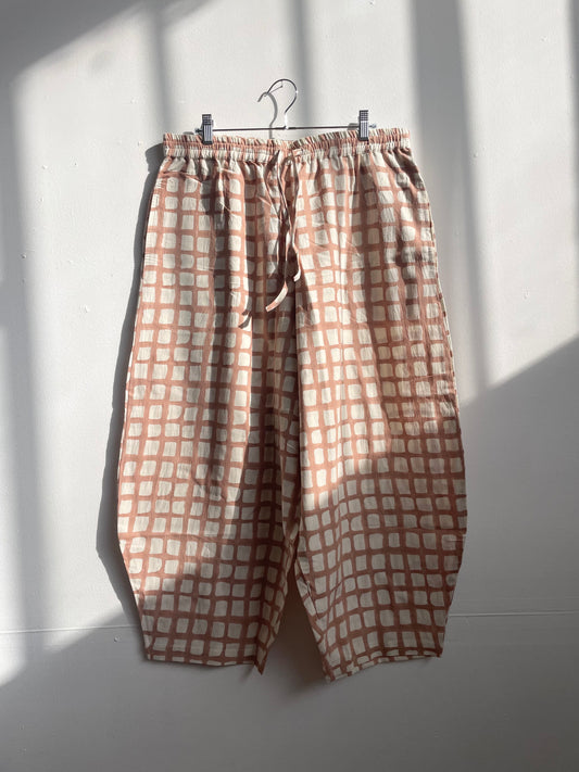 Marius Terracotta Grid Uni-Size (S-XL)