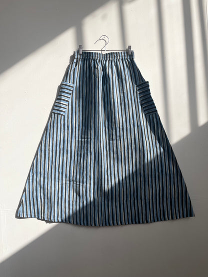 Tilda Skirt Black & Blue