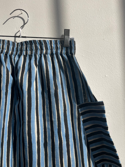 Tilda Skirt Black & Blue
