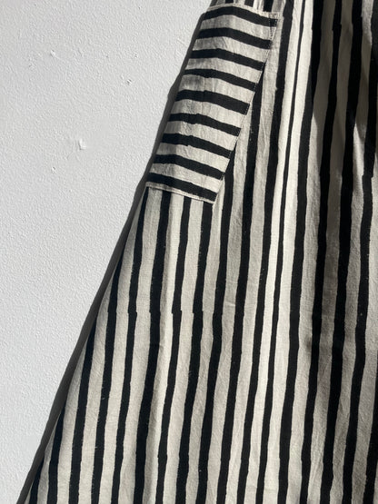 Tilda Skirt Thin Stripes Black
