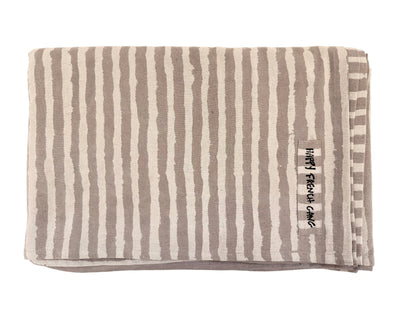 Large Rayé Throw Grey - 90x68in