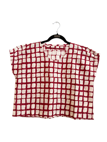 Zélia Top Madder Grid