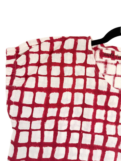 Zélia Top Madder Grid