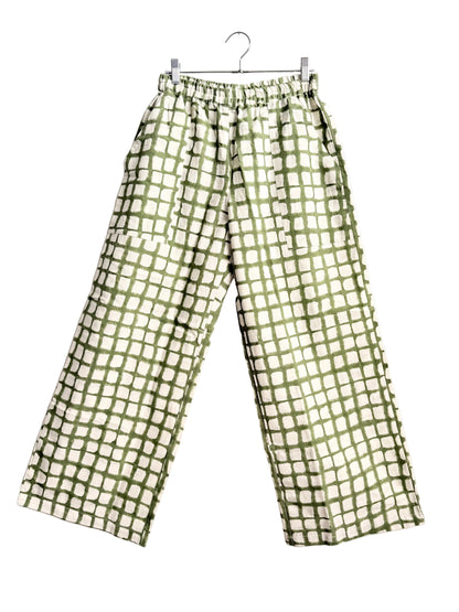 Omar Green Grid Pants